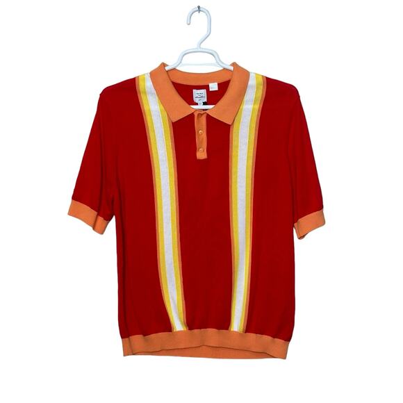 Max ‘n Chester red yellow short sleeves knit polo shirt size XXl - Picture 10 of 11
